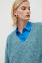 niebieski Gestuz sweter wełniany