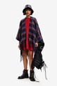 Desigual poncho dwustronne 22WAIA06 czarny AW22