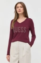 bordowy Guess sweter