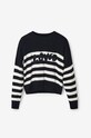 Desigual pulover din amestec de lana 22WWJF26 negru