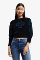 czarny Desigual sweter Damski