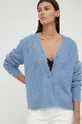 niebieski Bruuns Bazaar sweter wełniany