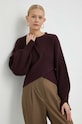 Пуловер с вълна Bruuns Bazaar Sedum Irina с вълна бордо BBW3027