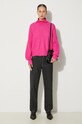 Samsoe Samsoe sweter wełniany NOLA F18322002 różowy AW24