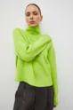 zöld Samsoe gyapjú pulóver NOLA