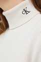 Svetr z vlněné směsi Calvin Klein Jeans J20J219779.9BYY béžová