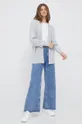Ζακέτα από μίγμα μαλλιού Calvin Klein Jeans γκρί