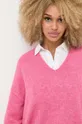 różowy BOSS sweter wełniany