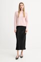 BOSS sweter z domieszką wełny 50478315 różowy AW25