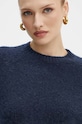 BOSS sweter z domieszką wełny granatowy 50478315