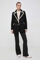 BOSS sweter z domieszką wełny 50478315 beżowy AW24