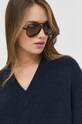 BOSS sweter z domieszką wełny granatowy 50478820