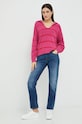 United Colors of Benetton sweter 1040E3006.9L5 różowy AW22