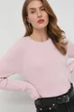 różowy Miss Sixty sweter z domieszką wełny