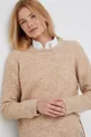 brązowy Pennyblack sweter z domieszką wełny