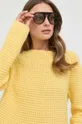żółty Weekend Max Mara sweter wełniany