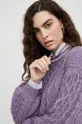 fioletowy Wrangler sweter bawełniany