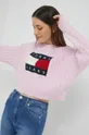 różowy Tommy Jeans sweter