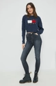 Pulover Tommy Jeans mornarsko plava