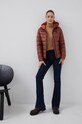 Svetr z hedvábné směsi Lauren Ralph Lauren 200675903029 hnědá AW22