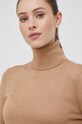 Svetr z hedvábné směsi Lauren Ralph Lauren hnědá 200675903029