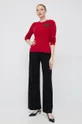 Βαμβακερό πουλόβερ Lauren Ralph Lauren κόκκινο