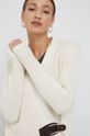 kremowy Lauren Ralph Lauren sweter bawełniany