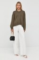 Vlněný svetr MICHAEL Michael Kors MF260EO6V1 zelená AW22