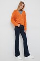 Жилетка с вълна United Colors of Benetton 1168D601E.8D4 оранжев AW22