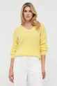 żółty Morgan sweter z domieszką wełny