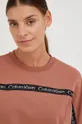 brązowy Calvin Klein Performance bluza dresowa