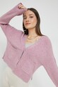 Abercrombie & Fitch cardigan din amestec de lana KI150.2753.630 violet AW22