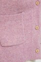 Abercrombie & Fitch cardigan din amestec de lana KI150.2753.630 violet