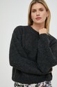 American Vintage sweter z domieszką wełny szary EAST1F8