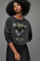 Βαμβακερή μπλούζα AllSaints  100% Οργανικό βαμβάκι