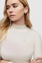AllSaints sweter FRANCESCO RINA ROLL biały