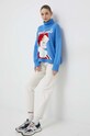 Πουλόβερ με προσθήκη μαλλιού United Colors of Benetton 1235E201K μπλε AW22