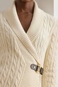 Βαμβακερή ζακέτα Lauren Ralph Lauren μπεζ 200808258