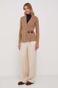 Lauren Ralph Lauren sweter bawełniany 200808258 beżowy AW24