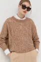 rjava Volnen pulover Liu Jo