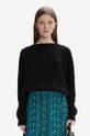 Vlnený sveter A.P.C. Christy Pull WOAOH-F23147 BLACK jednofarebný čierna WOAOH.F23147