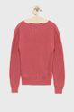 Παιδικό βαμβακερό πουλόβερ Guess κόκκινο ροζ