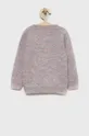 Name it sweter z domieszką wełny dziecięcy różowy