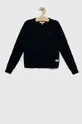 mornarsko modra Otroški pulover Tommy Hilfiger Dekliški