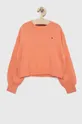 πορτοκαλί Παιδικό βαμβακερό πουλόβερ Tommy Hilfiger Για κορίτσια
