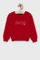 crvena Dječji džemper Guess Za djevojčice