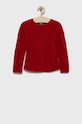 United Colors of Benetton pulover pentru copii din amestec de lana uni rosu 1076G5006.P