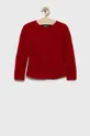 červená Detský sveter s prímesou vlny United Colors of Benetton Dievčenský