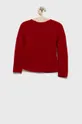 Otroški pulover s primesjo volne United Colors of Benetton rdeča
