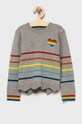 United Colors of Benetton pulover copii cu modele gri 127BH100E.P